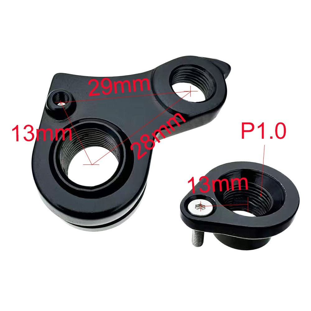 Rear Derailleur Hanger for Cube Thru Axle Type CNC Aluminum Alloy Black