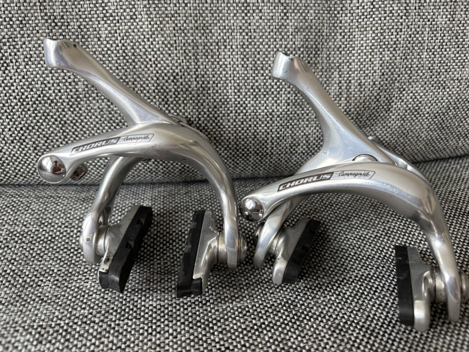 Campagnolo Chorus Differential Rim Brake Calipers Front+Rear Pair Silver As Is