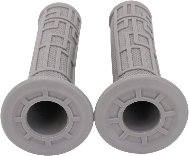 Handle Grips for Electric Dirt Bike, Throttle Glue Handlebar Grips Color: gray
