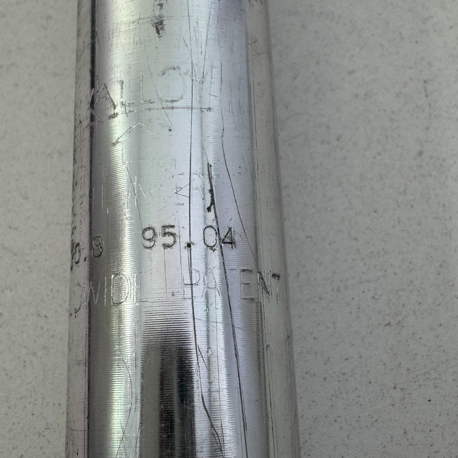 Vintage Kalloy 30.8mm Alloy Seatpost 350mm Silver Layback MTB Road Bike Part A96