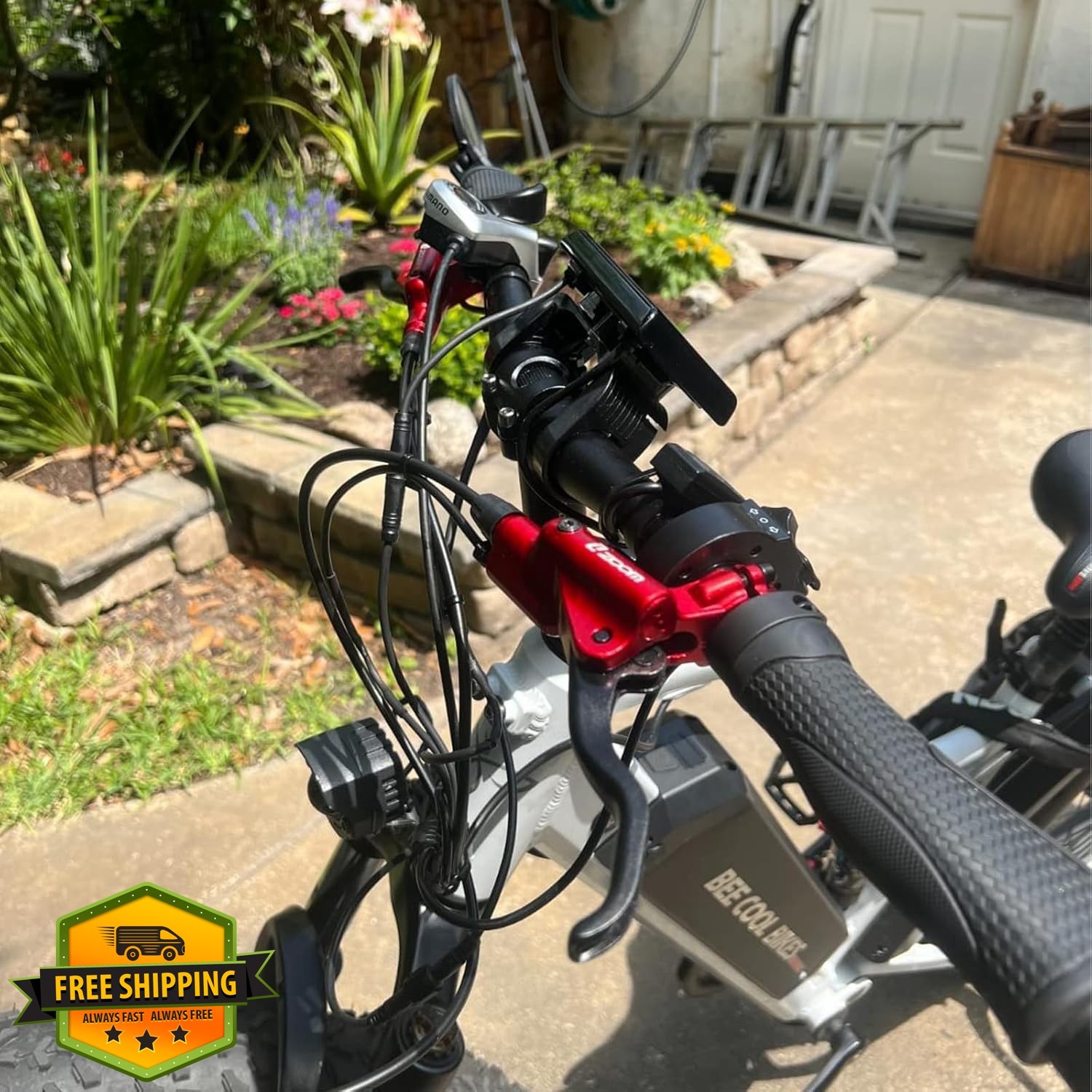 Akantor Zoom HB-876E Red Right Handle ebike Brake Lever
