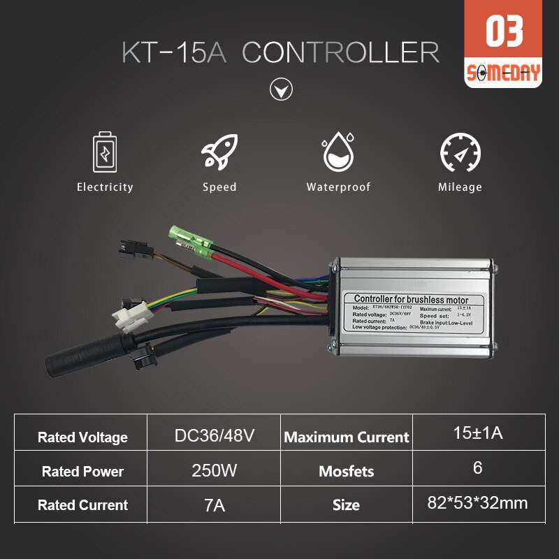 36V 48V 250W E-Bike Conversion Kit Rear Rotate Wheel Hub Motor 16-29inch/700C