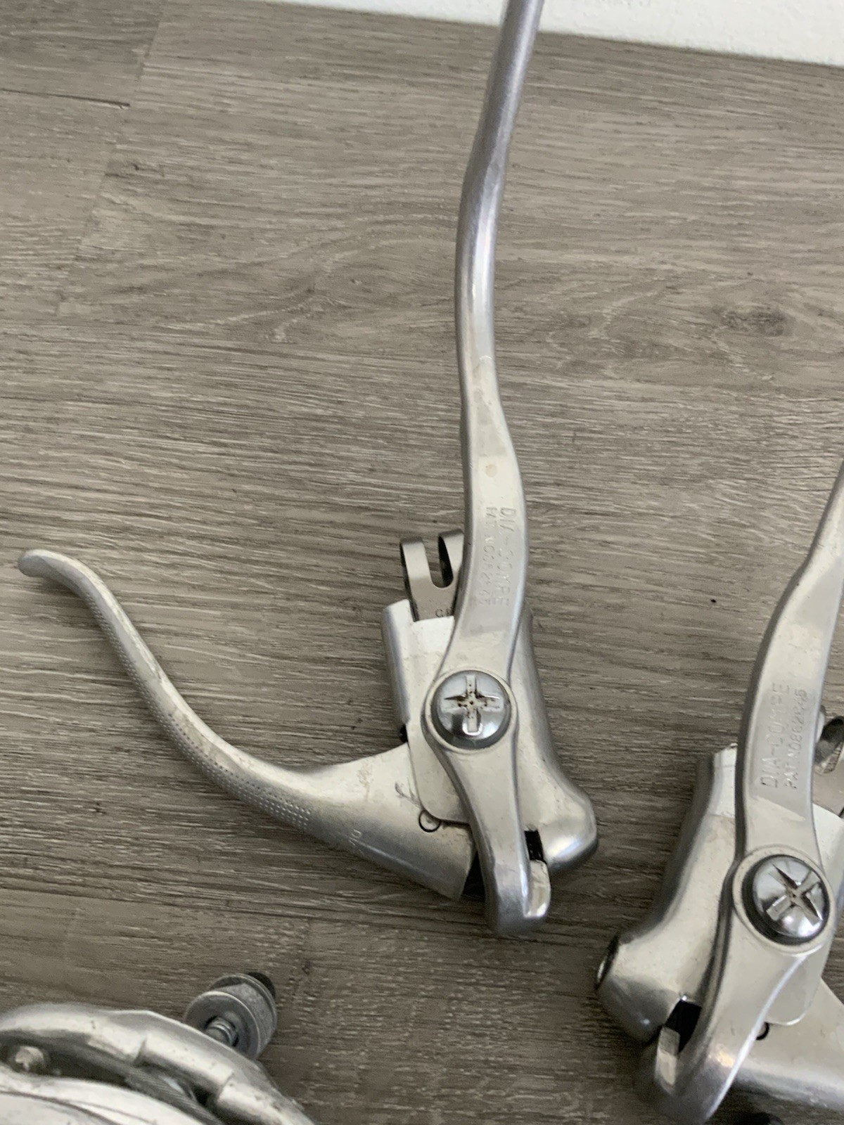DIA-COMPE FORGED BRAKE SET CENTER PULL 55-65 MM REACH DUAL LEVERS GUIDES STRADDL
