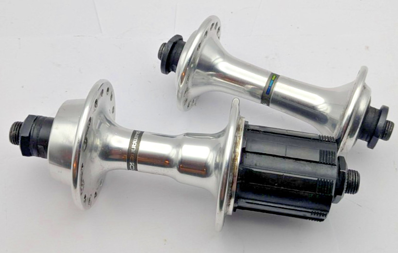 SHIMANO 600 TRI COLOR ULTEGRA FH-6402 HB-6400 HUBSET 32 hole 100/130mm HUBS PAIR