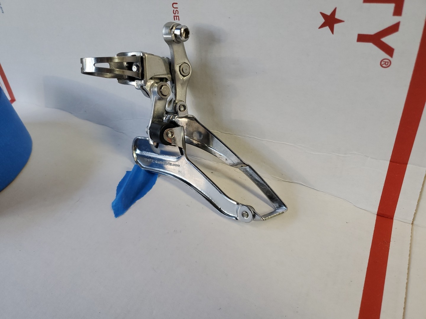 Shimano Deore FD-MT62 Triple Front Derailleur 31.8mm Clamp Bottom Pull 1988