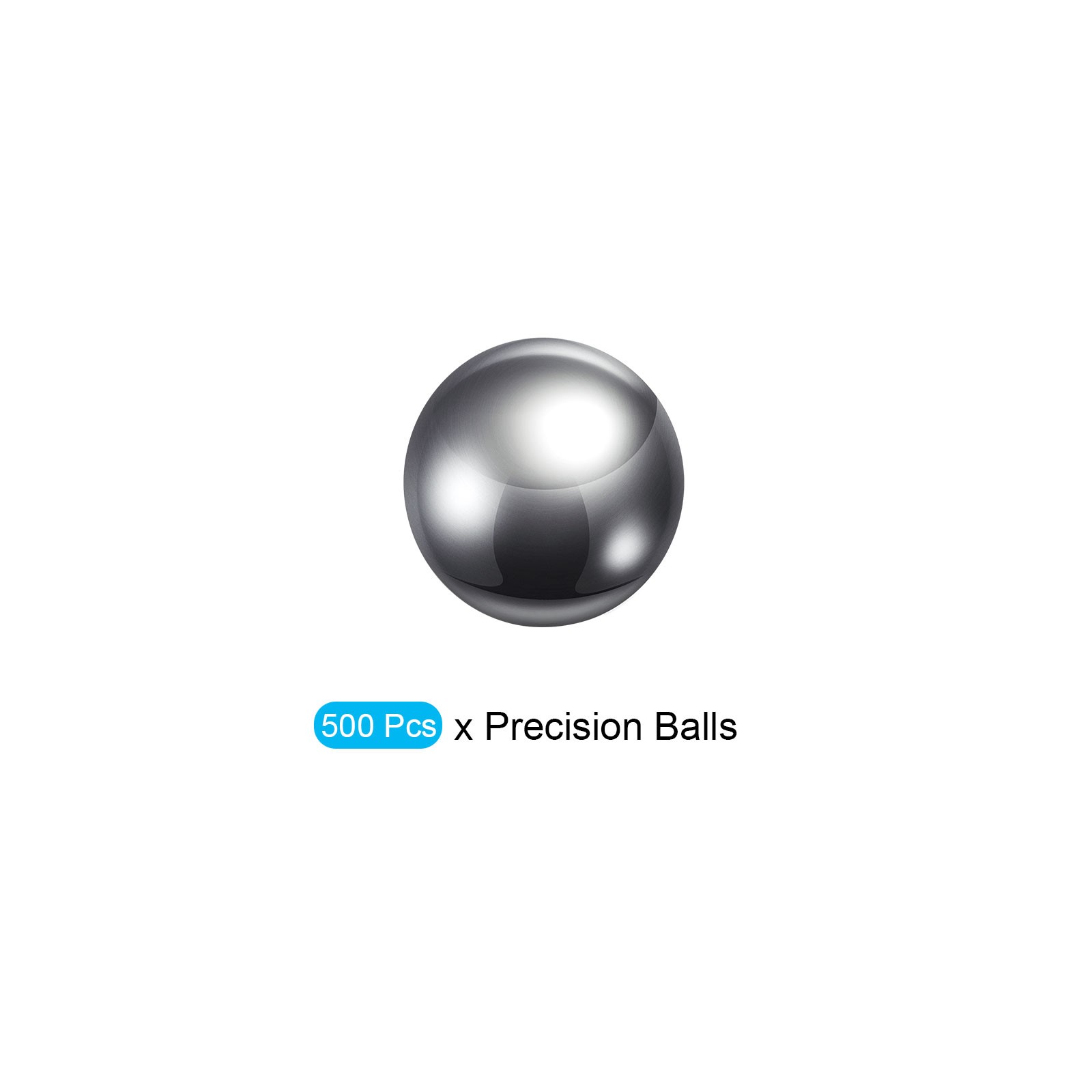 Precision Balls G100 1mm 500pcs, 304 Stainless Steel Bearing Balls Beads