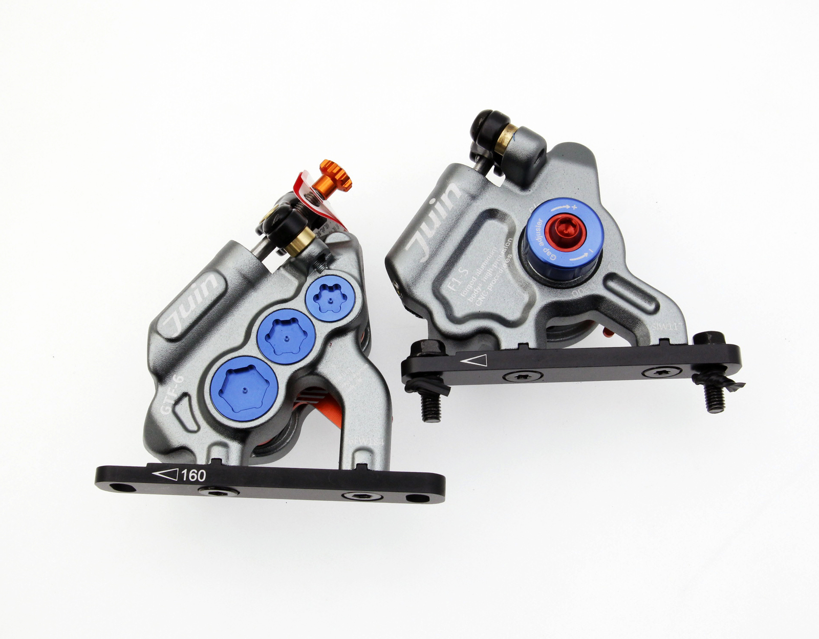 Juin Tech GTF6 Cyclocross Gravel Bike 6-Piston Hydraulic Brake Caliper Set
