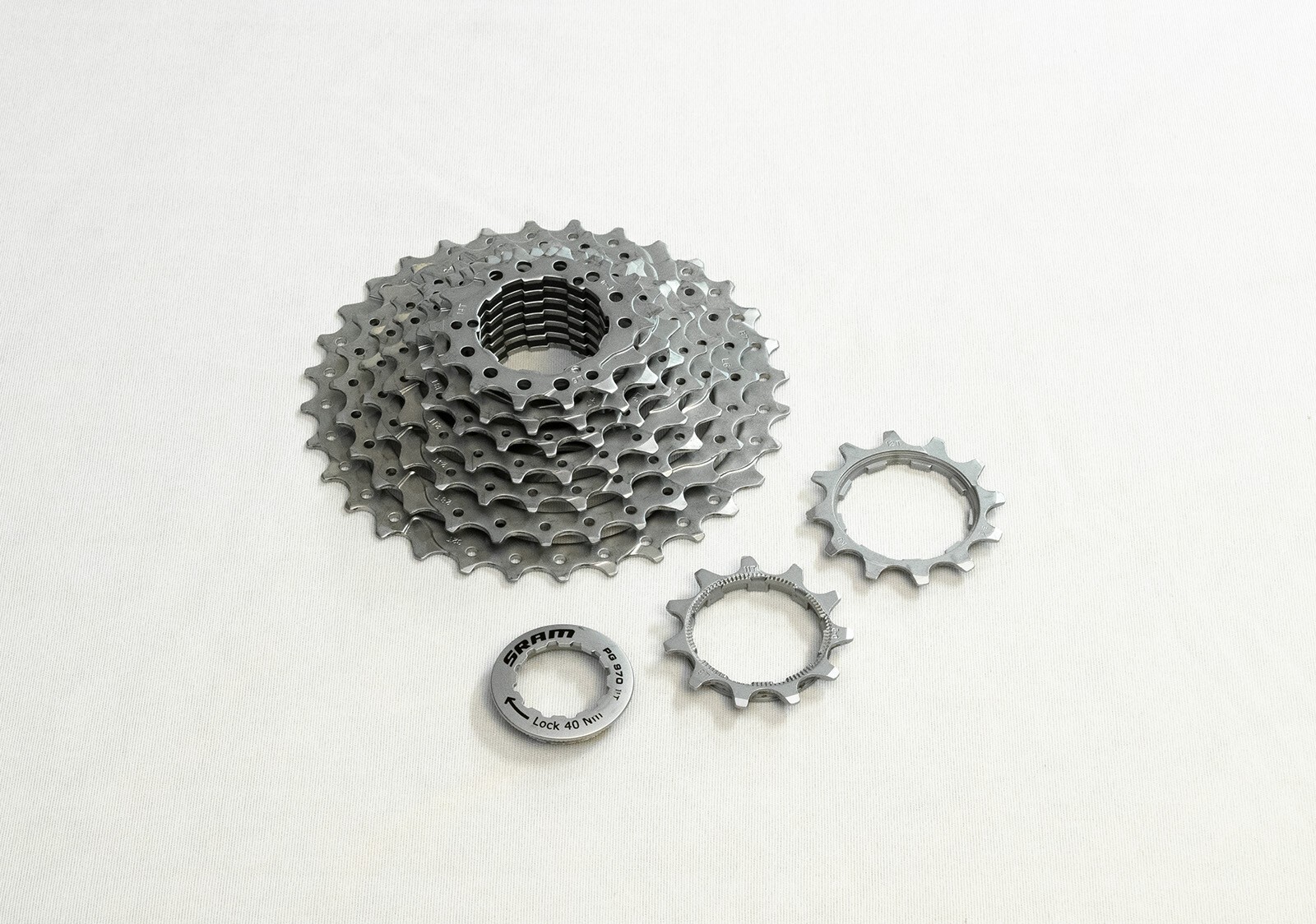 SRAM PG-970 9 Speed Cassette – 9 Speed, 11-32t, Silver – EC!