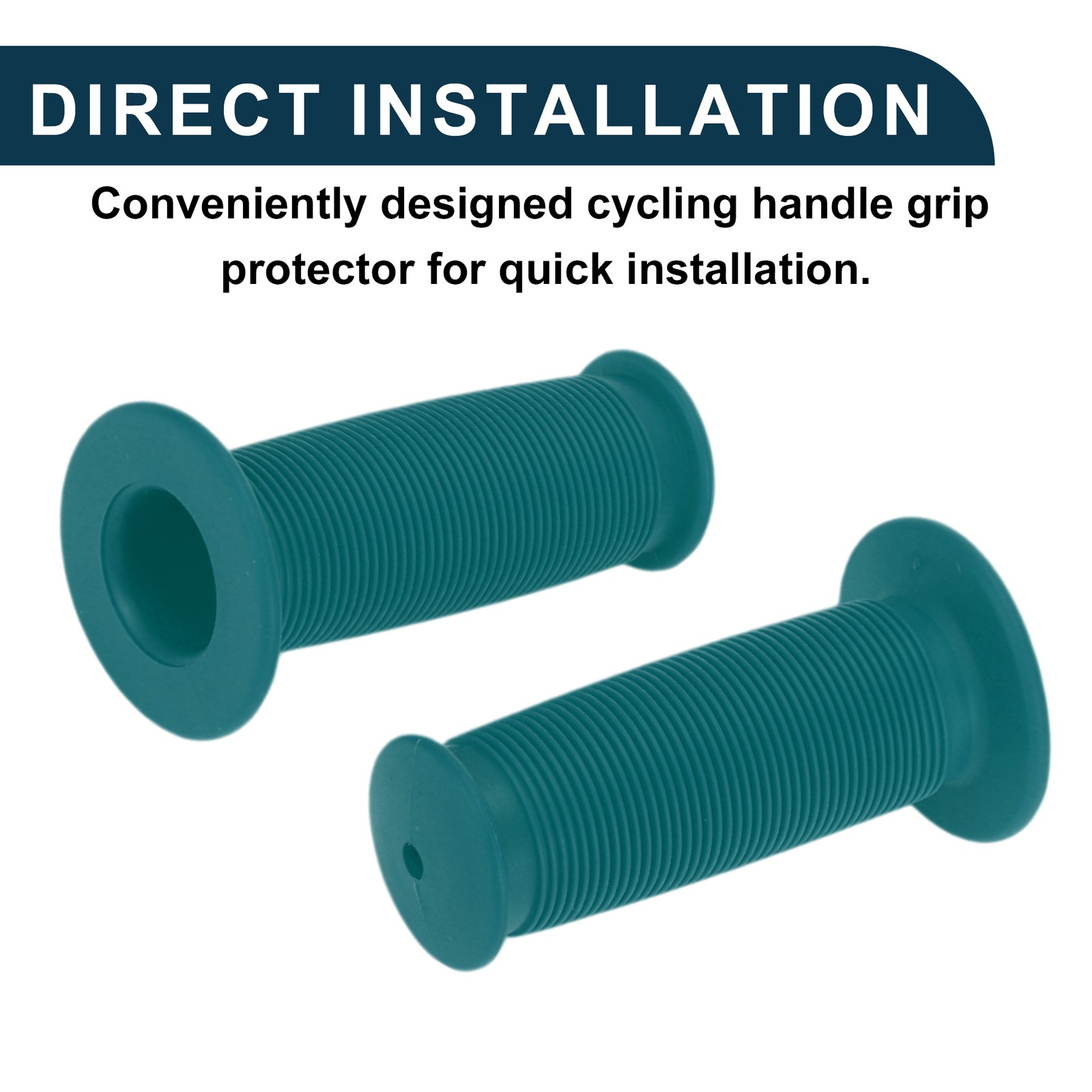 Bike Handlebar Grip Cover 85mm Non-Slip Cycling End Grips Protector Blue 1 Pair