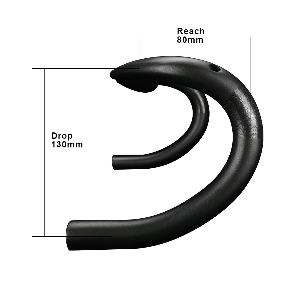 Road Bike Cycling 3K Glossy Internal Routing Carbon Handlebar 400/420/440mm