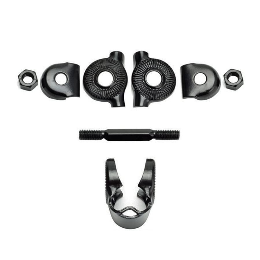 Bike Seat Clamp Bicycle Seat Adapter Fit for Standard Rail Saddles Black