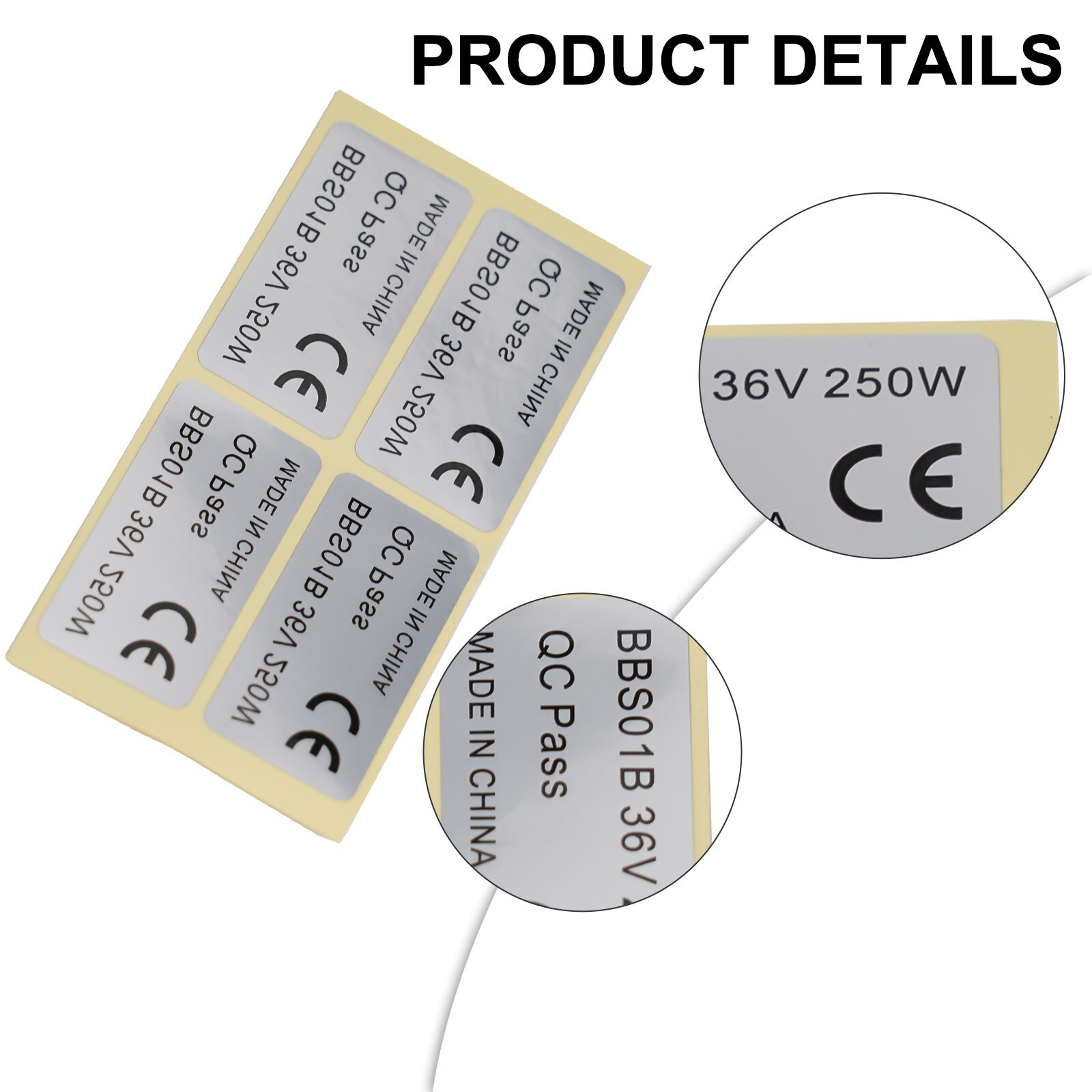 20 Pcs Ebike Electric Bicycle Sticker for Bafang Central Motor Stickers
