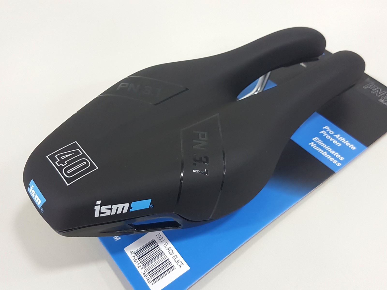 ISM PN 3.1 120x255mm Chromoly Rail 40-Series Foam Padding Bicycle Saddle (Black)