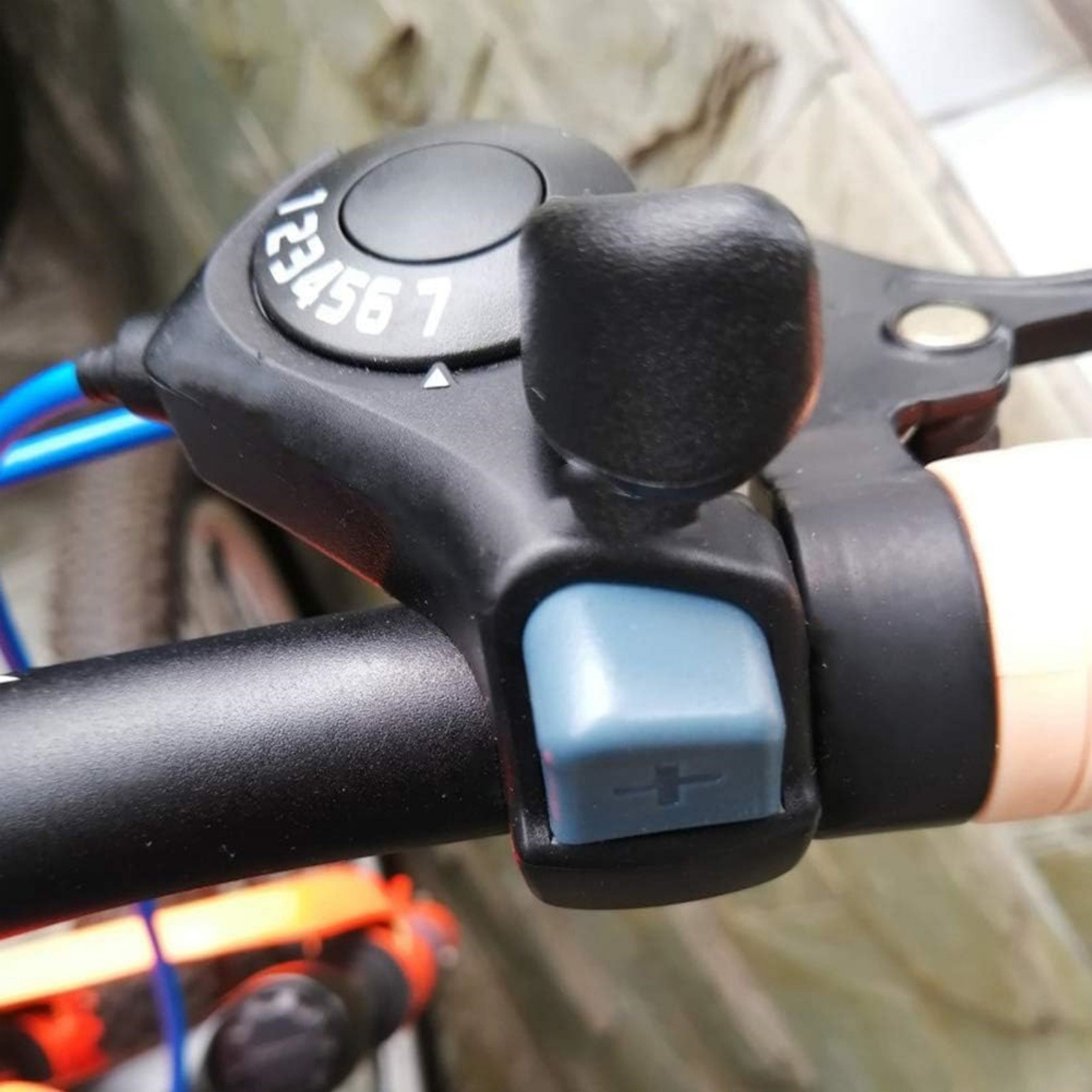 Universal 21-Speed Bike Shifters w/Gear Position Display Steel Cable 3×7 System