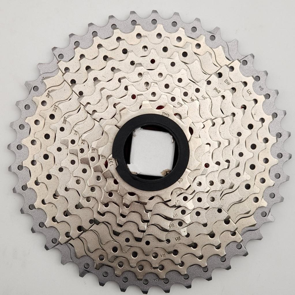 Sunrace MX3 Wide Range 10-Speed Bicycle Cassette 11-40T Metallic Silver OPEN