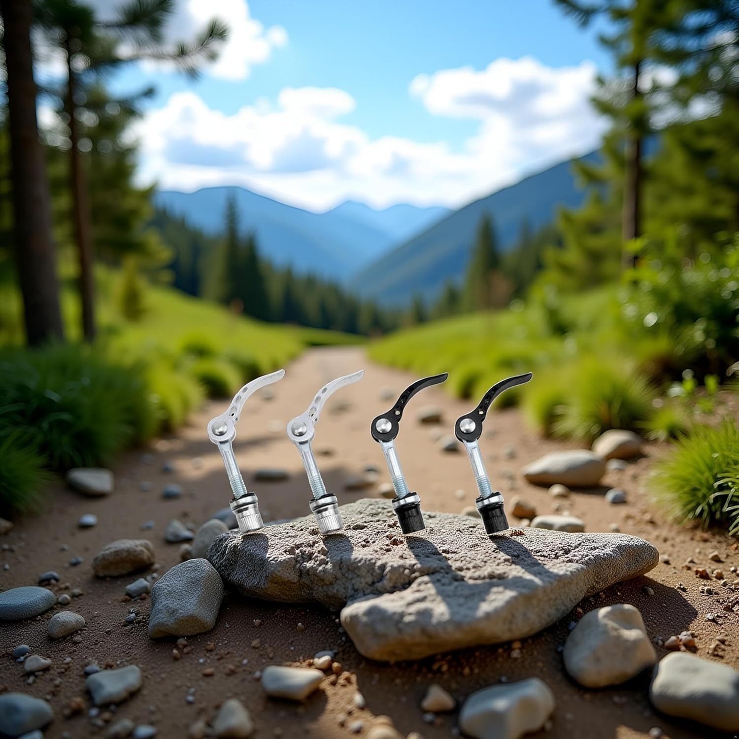 Universal Fit Quick-Release Seatpost Clamp Set for Mountain Biking Excellence