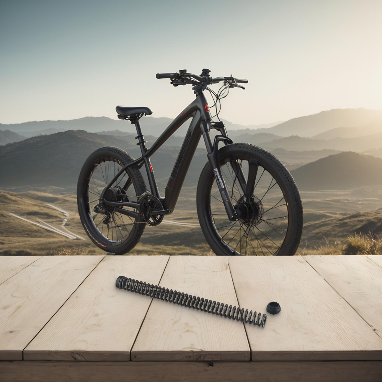 Weight Chart Bicycle Mountain Bikes Coil Spring Front Fork Long for service Life