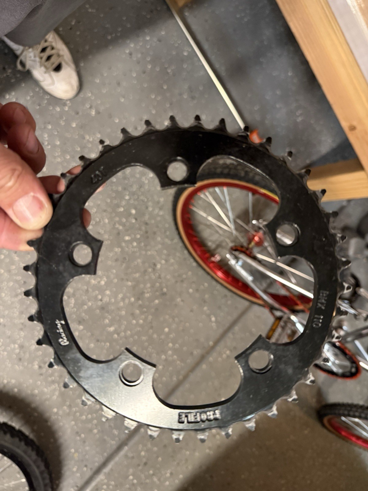 Profile racing BMX 110 40T Black Aluminum BMX Chainring Sprocket 5-Bolt