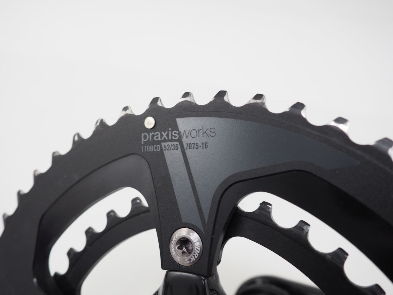 Specialized S-Works 172.5 Power Meter Carbon Crankset w/ 52/36 Praxis Charinring