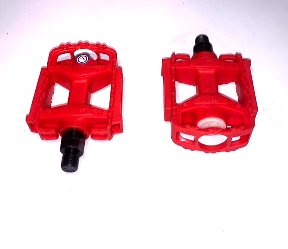 Kids Bike Pedals Replacement 1/2 inch with Reflector RED