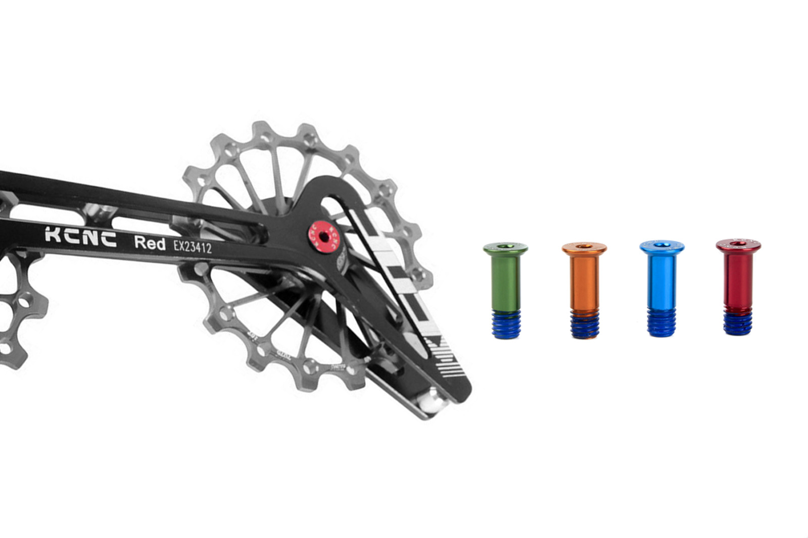 KCNC Road MTB Bike Rear Derailleur Pulley Bolts Screws 2PCS Gold