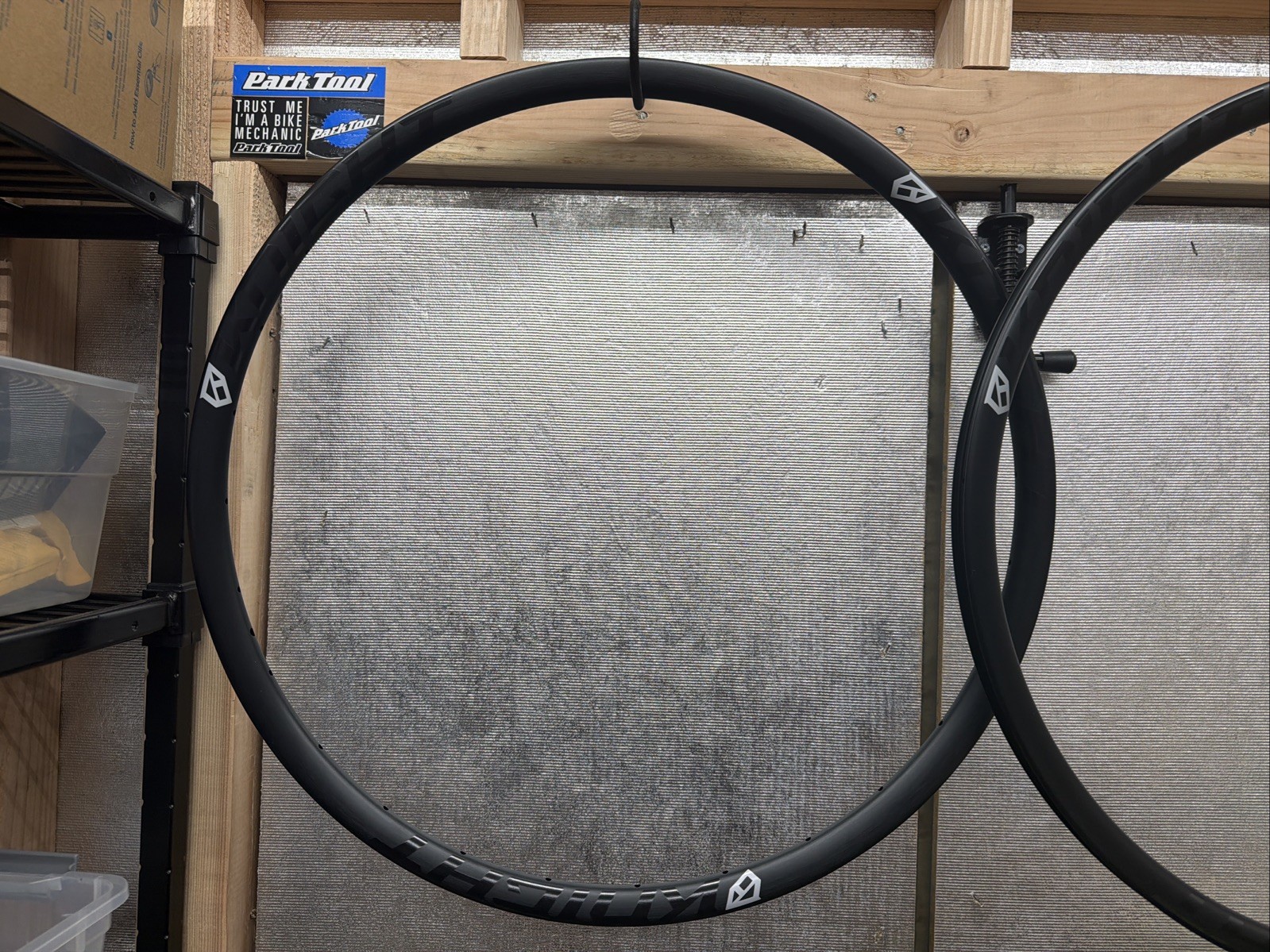Pair (2) 28 Hole KNIGHT COMPOSITES 700c Disc 25mm Gravel/Road Alloy Rims Rimset