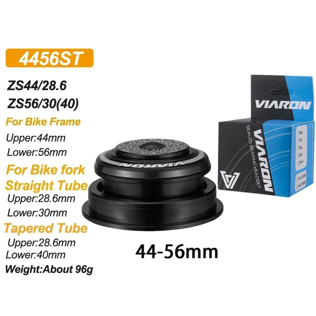 Bike Threadless Headset Sealed Bearing MTB Road Straight Tapered Fork
