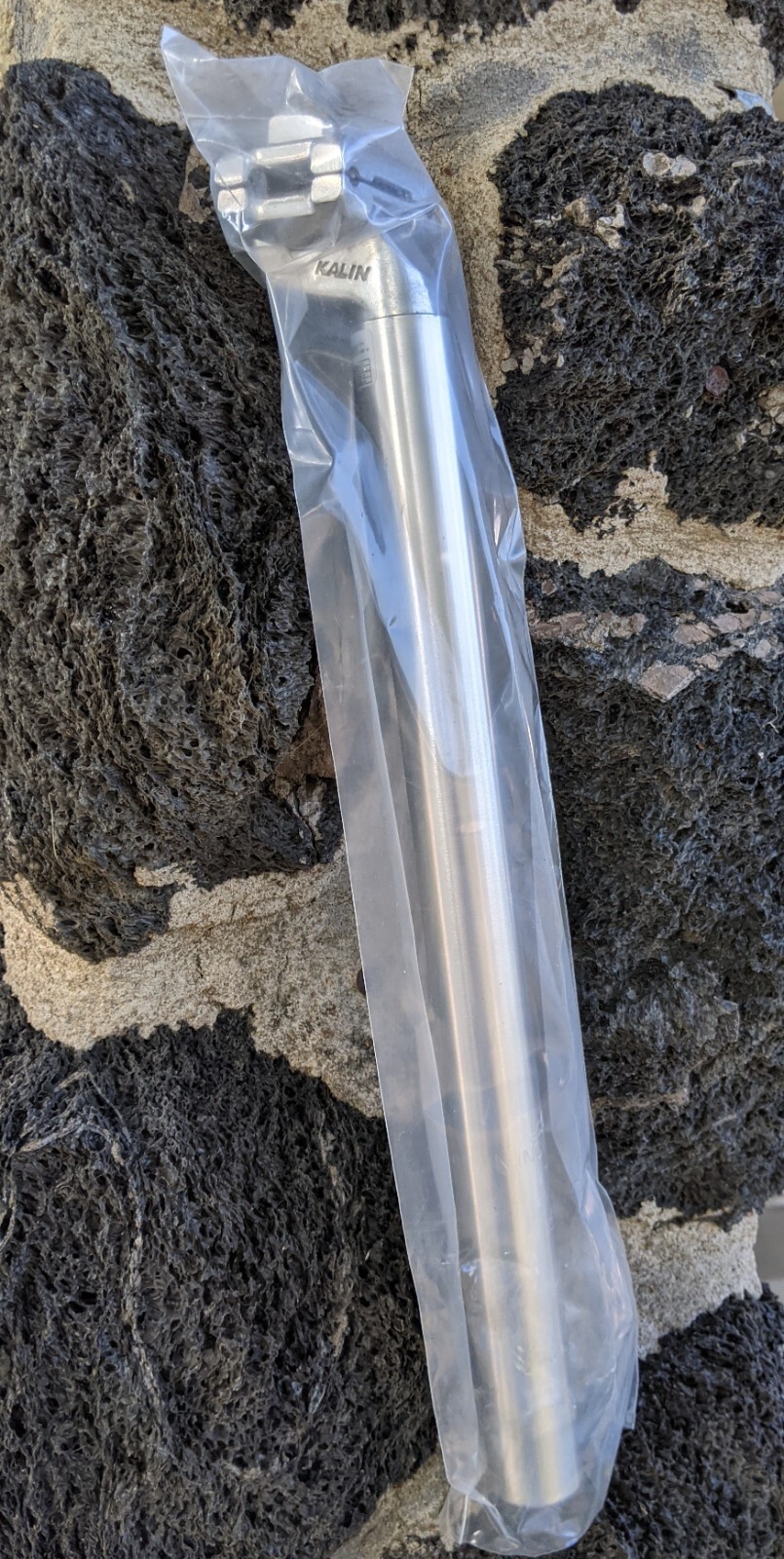 ALLOY SILVER ALUMINUM BICYCLE SEATPOST HL BIKE POST 350MM – FREE USA SHIPPING