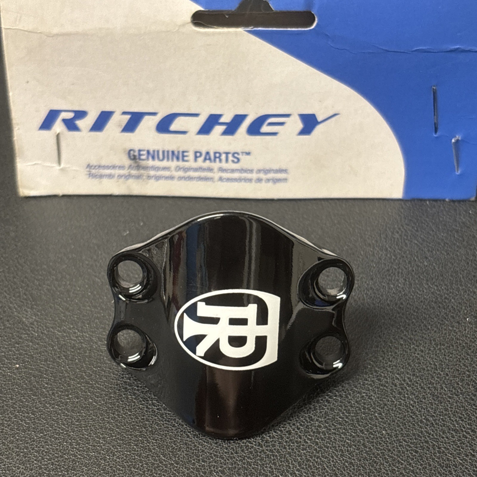 Ritchey 4-Axis Bicycle Stem Replacement Face Plate – Gloss Black