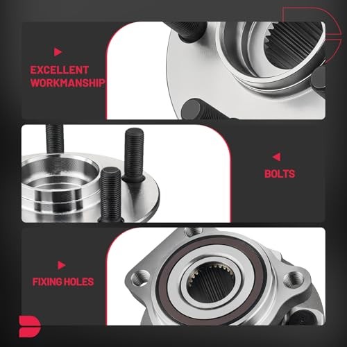 513303 2PCS Front Wheel Bearing and Hub Assembly 5 Lugs Compatible 2PCS 513303