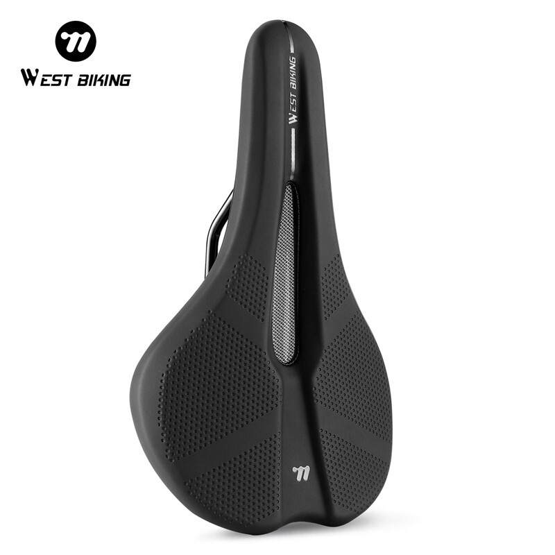 WEST BIKING Bicycle Saddle Hollow Breathable Net Comfort Bike Seat Cushion Pad