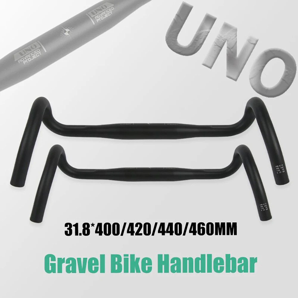 UNO FL12 Gravel Bike Handlebar 31.8mm Flared Drop Bar 400-460mm Aluminum Alloy