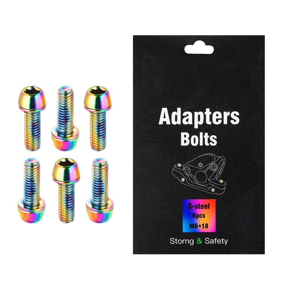 Disc Brake Screws MTB Bike Screws 15x9x1cm 6PCS/Boxed Bicycle Accessories