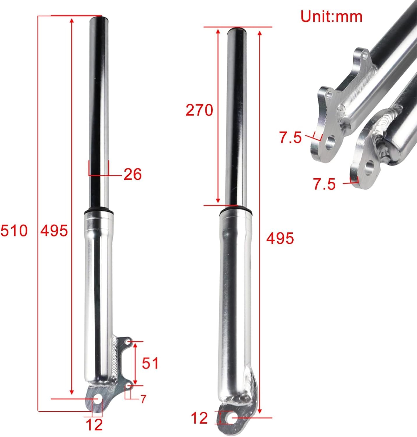 High Capacity S SHOCK QG-50 FK08 for Reliable Coolster 2 Stroke Performance