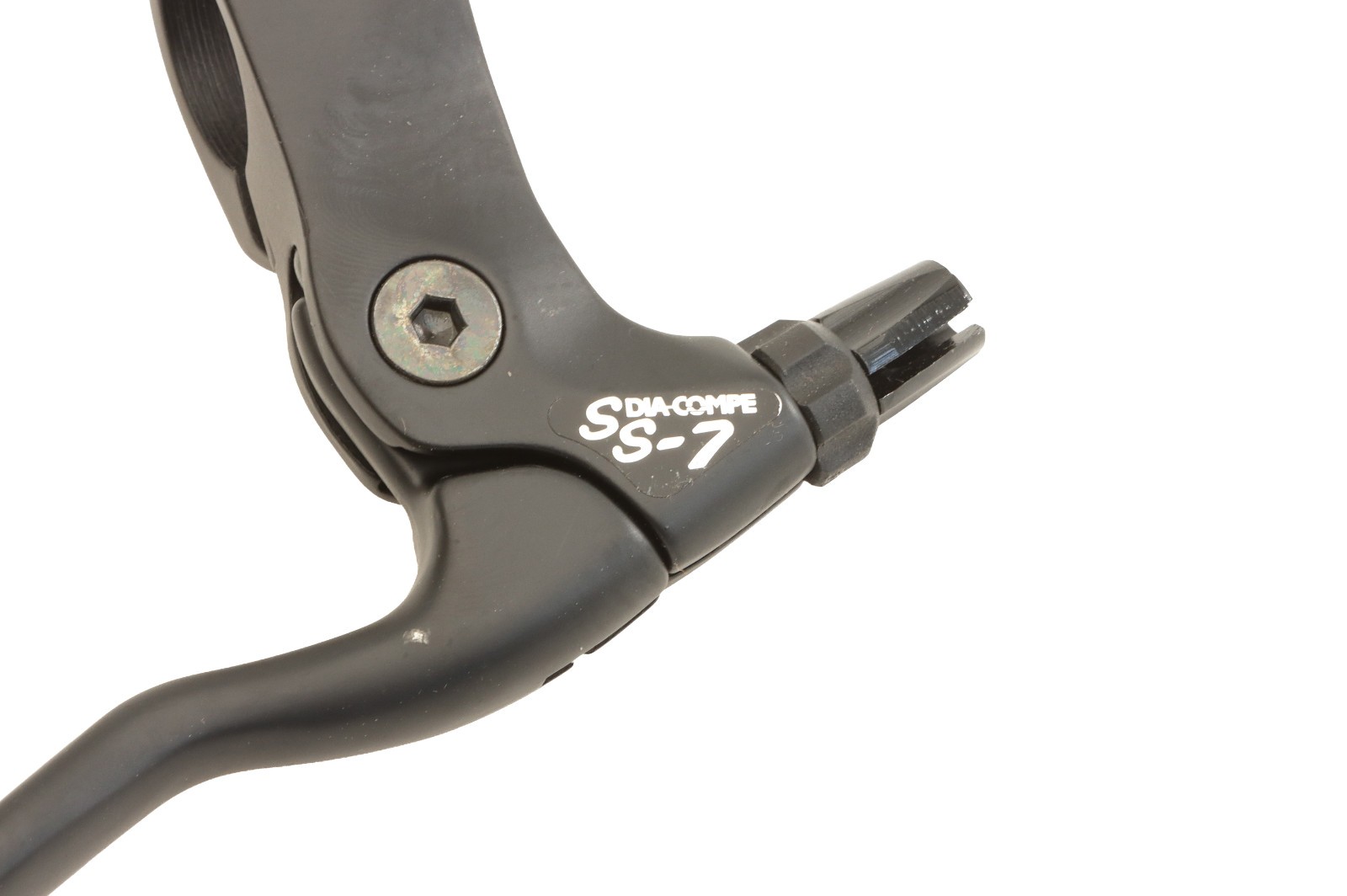 Dia-Compe SS-7 Brake Levers PAIR 2-Finger Short Stop 22.2mm Clamp Black NEW NOS