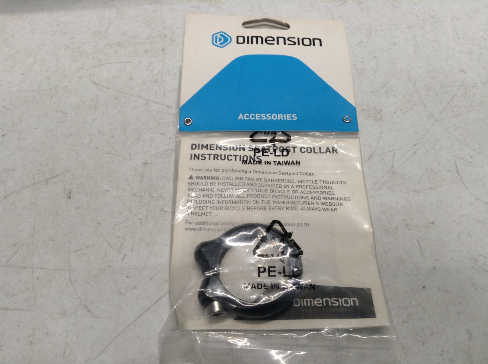 Dimension TPI26-4/ST0923 Seatpost Clamp 35.0mm Black-BRAND NEW