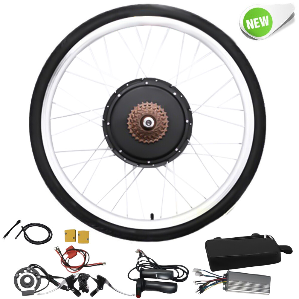 1000W 48V 26» Electric Bicycle Conversion Kit DIY E-Bike Rear Wheel Hub Motor