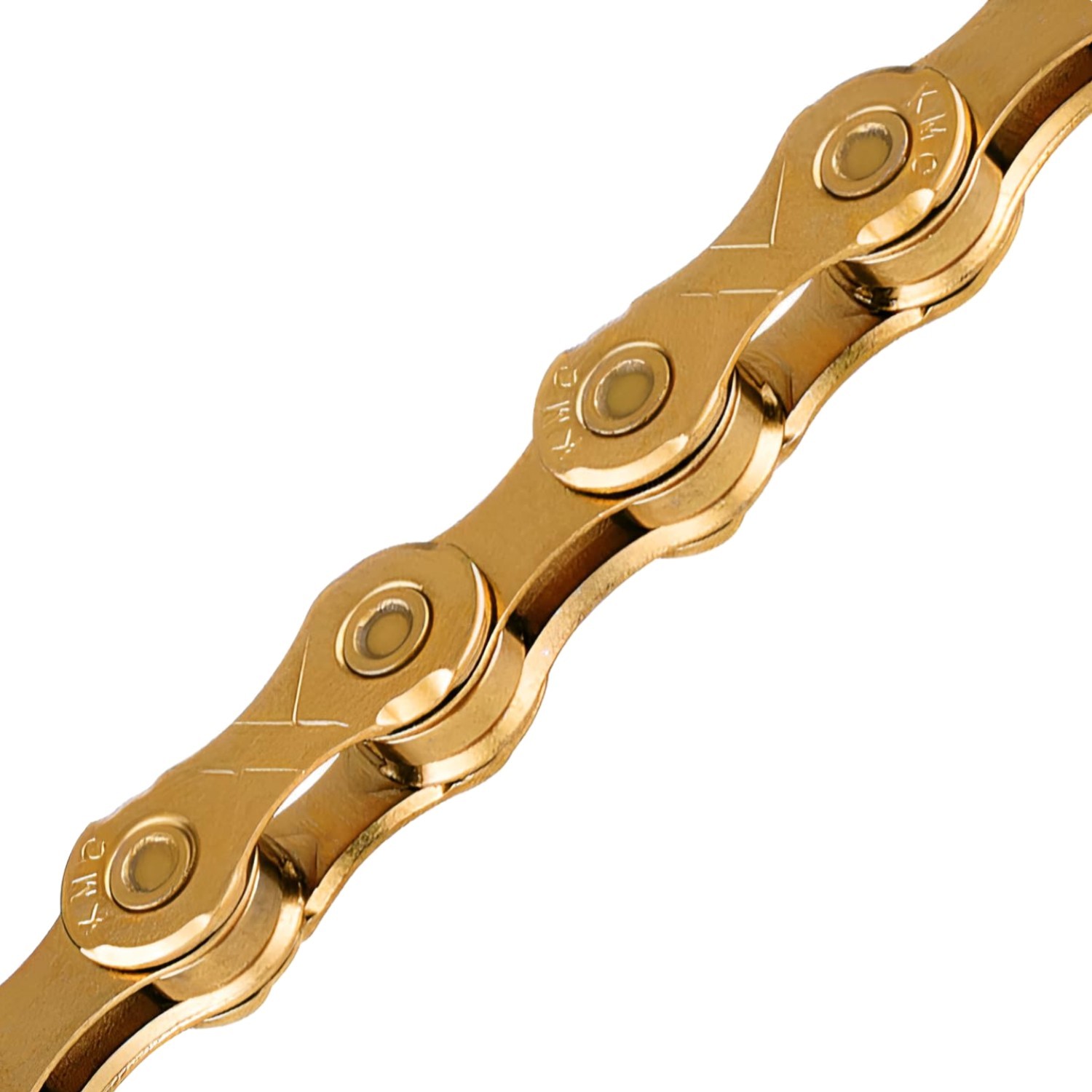 Bicycle Chain Alloy Steel Ti Gold 10-Speed Compatible with Major Systems
