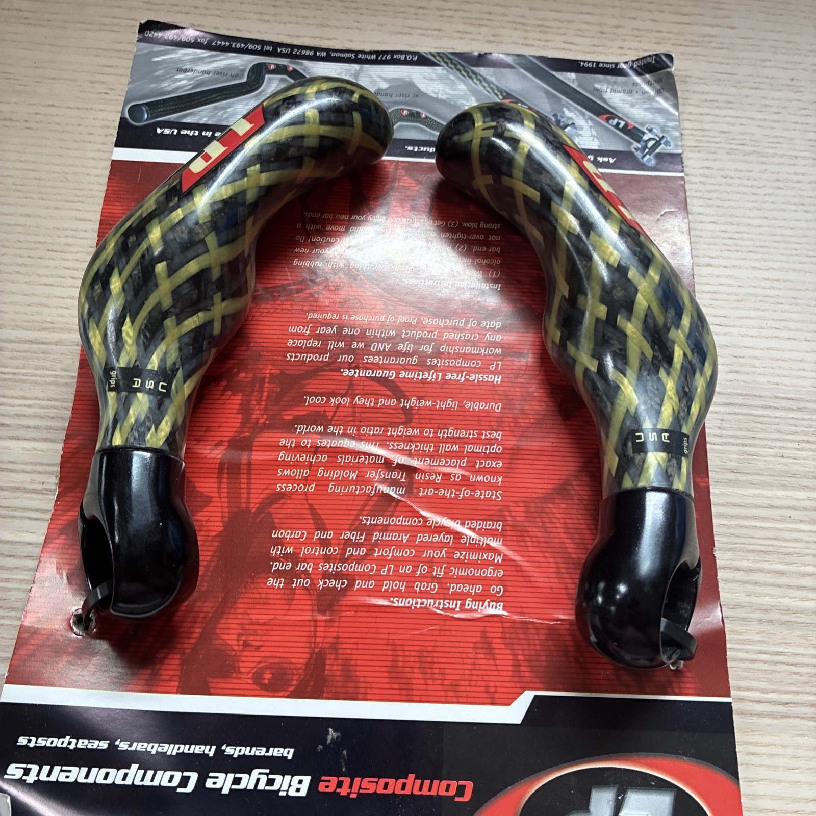 LP Carbon Bar Ends New Made In The USA Vintage Mtn Mtb