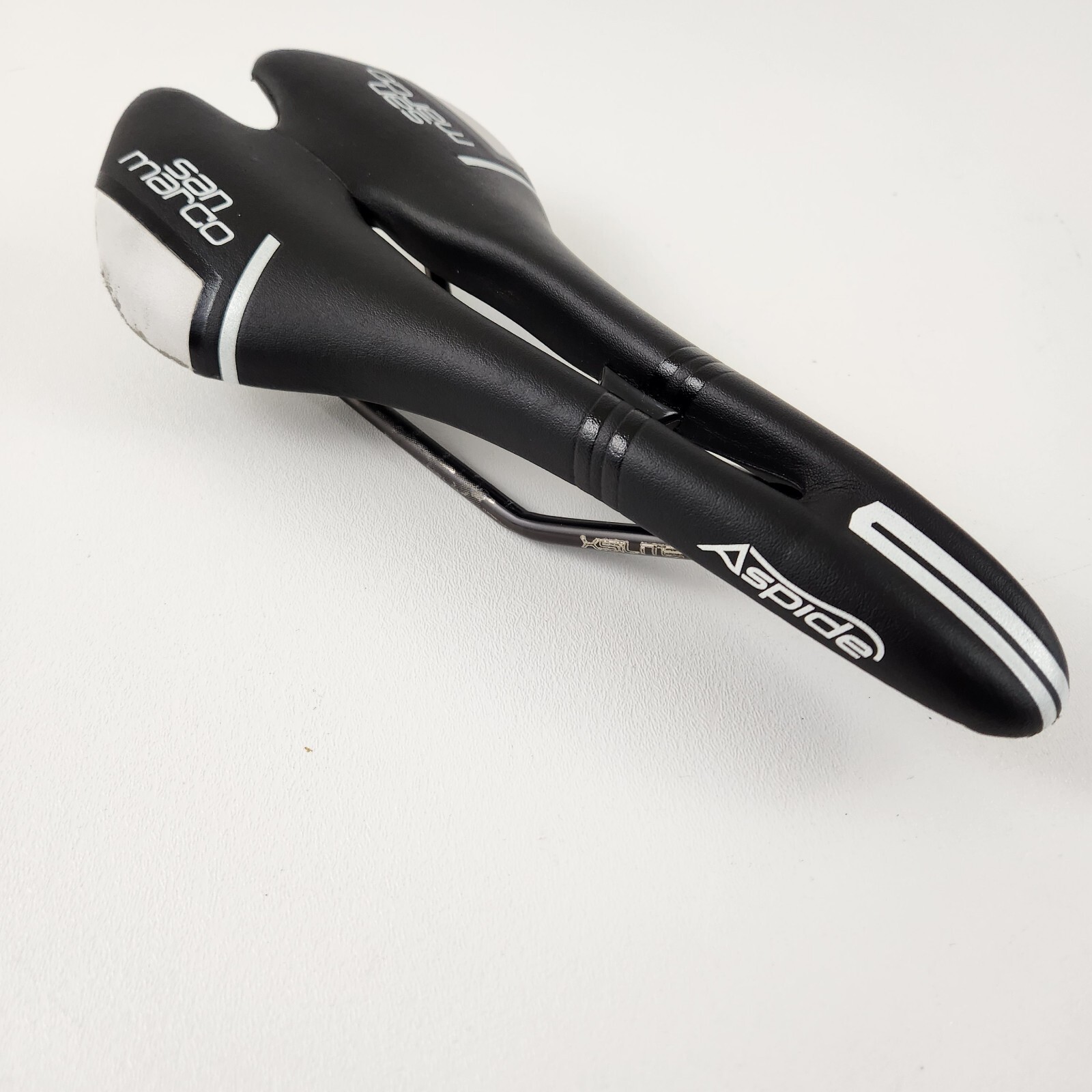 Selle San Marco Saddle Aspide 2 open 278mm 134mm Road bike Black Xslite Rails
