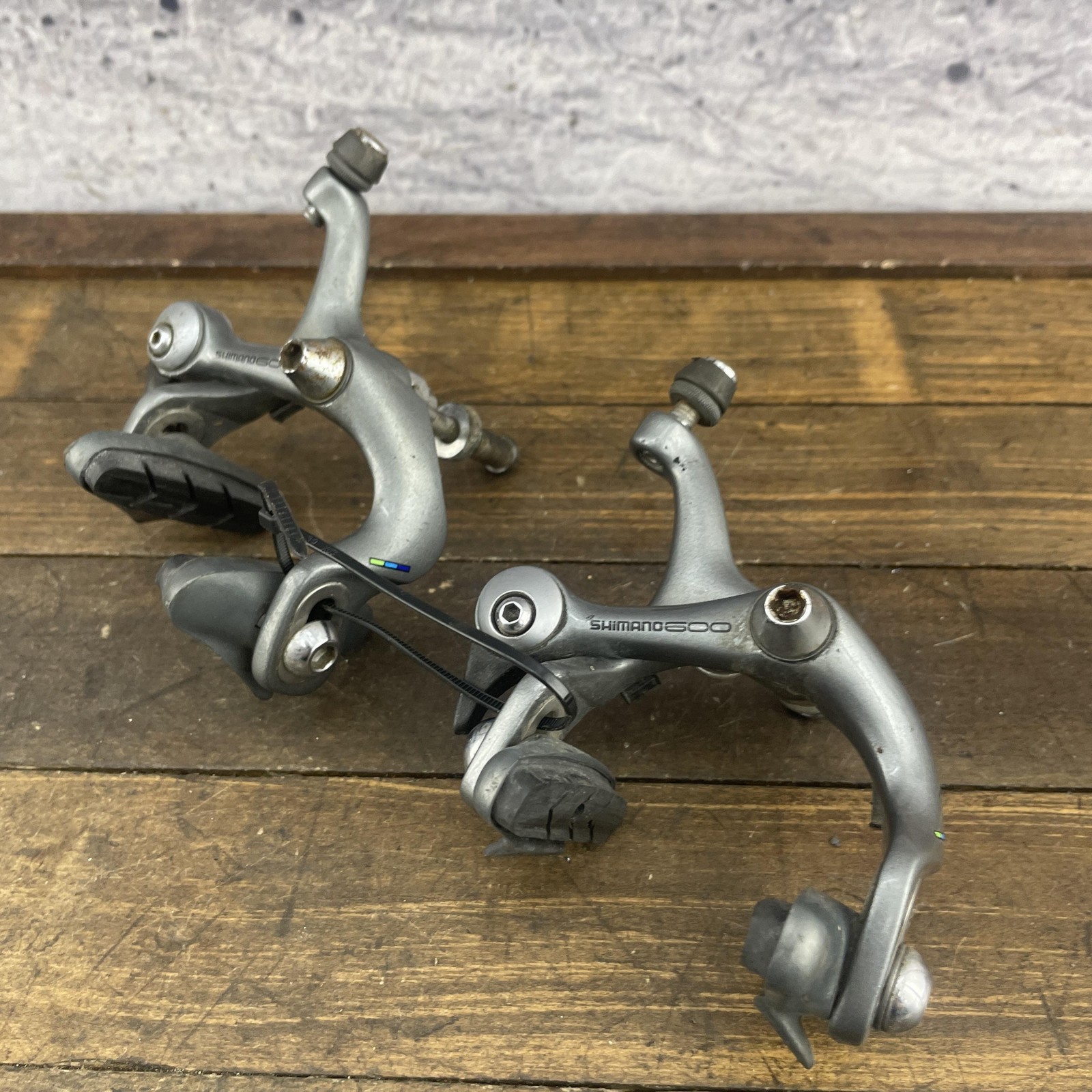 Vintage Shimano 600 BR-6400 Brake Calipers Pair Road Bike Japan SLR 49 VIA 90s