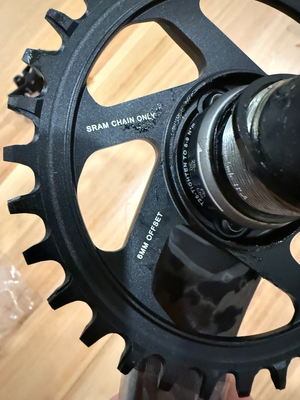Carbon fiber SRAM X01 All Downhill Crankset, Size: 165 MM 34T GXP