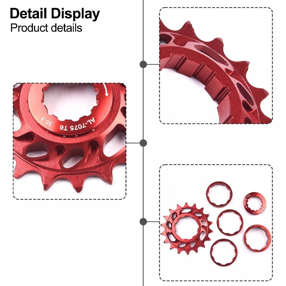 18T Cassette Cog Sprocket Bike Clutch Gear Drive Sprocket 7075 aluminum alloyOb