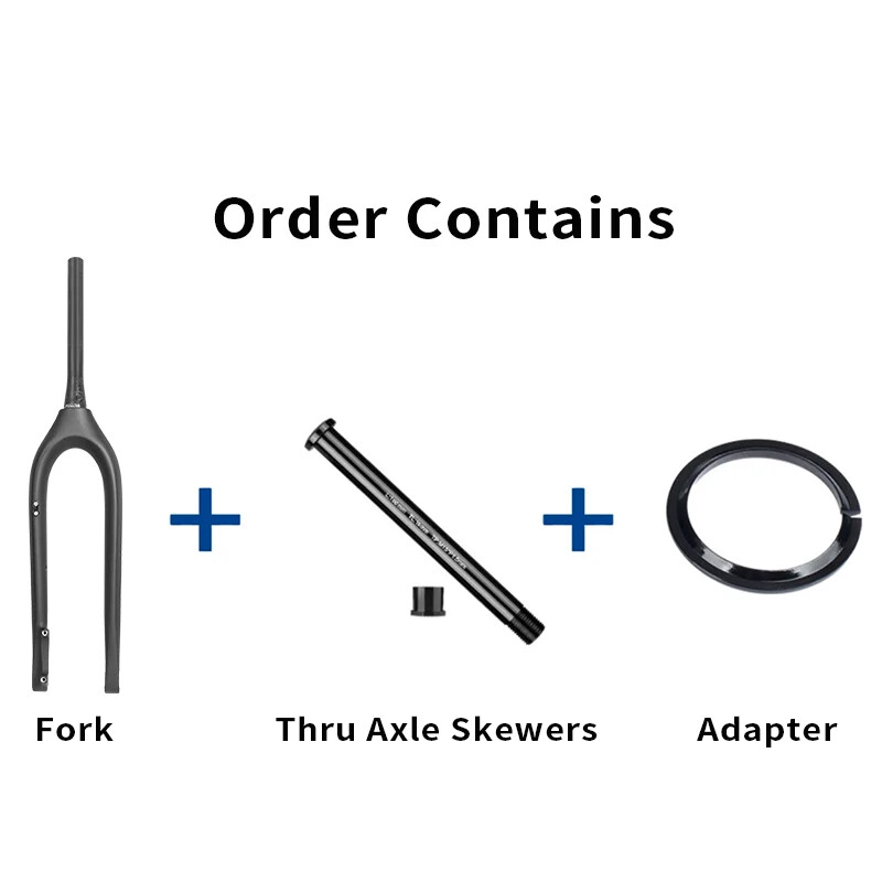 27.5» Carbon MTB Bicycle Fork Thru Axle Outside Cable Line 110x15mm 100x15mm