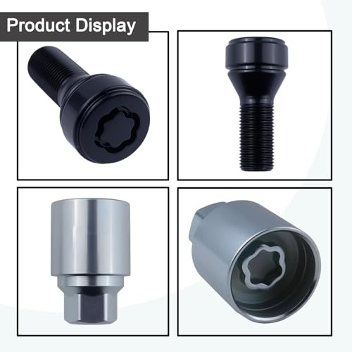 Lockable Wheel Bolt Rim Locks M14x1.25 Compatible with BMW 228i 328d 328i 335i