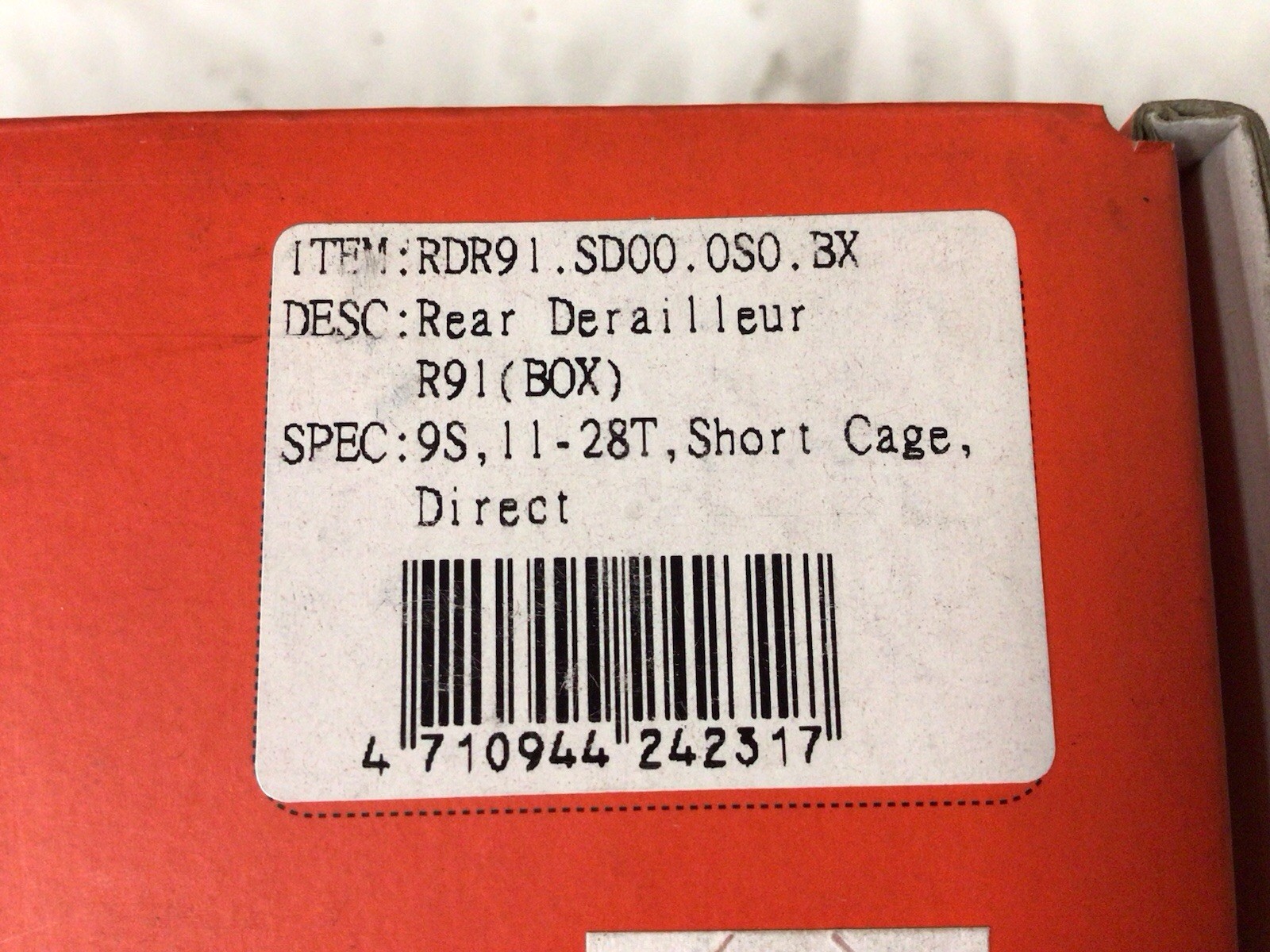 Sun Race 9 Speed Silver Rear Derailleur