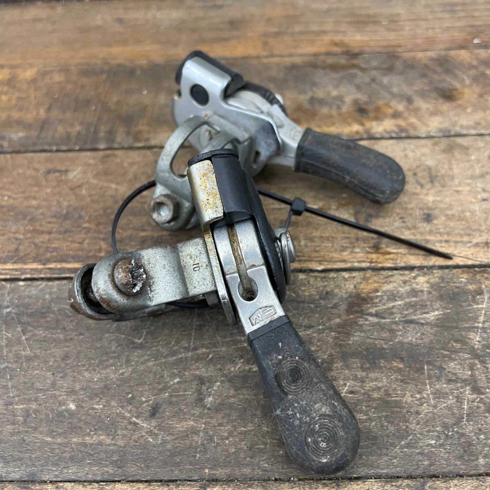 Vintage Shimano EM Thumb Shifters Left Lot 80s MTB Mountain Bike Friction Shift