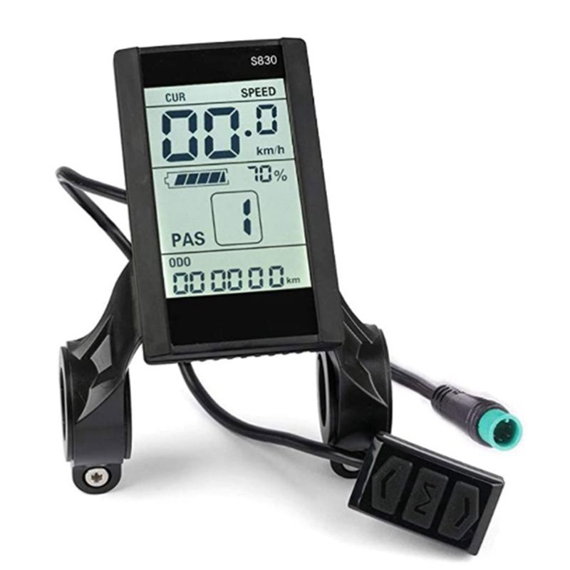 24V 36V 48V EBike S830 Display Power Speed Meter Control Panel SM/WP Plug 5 Pin