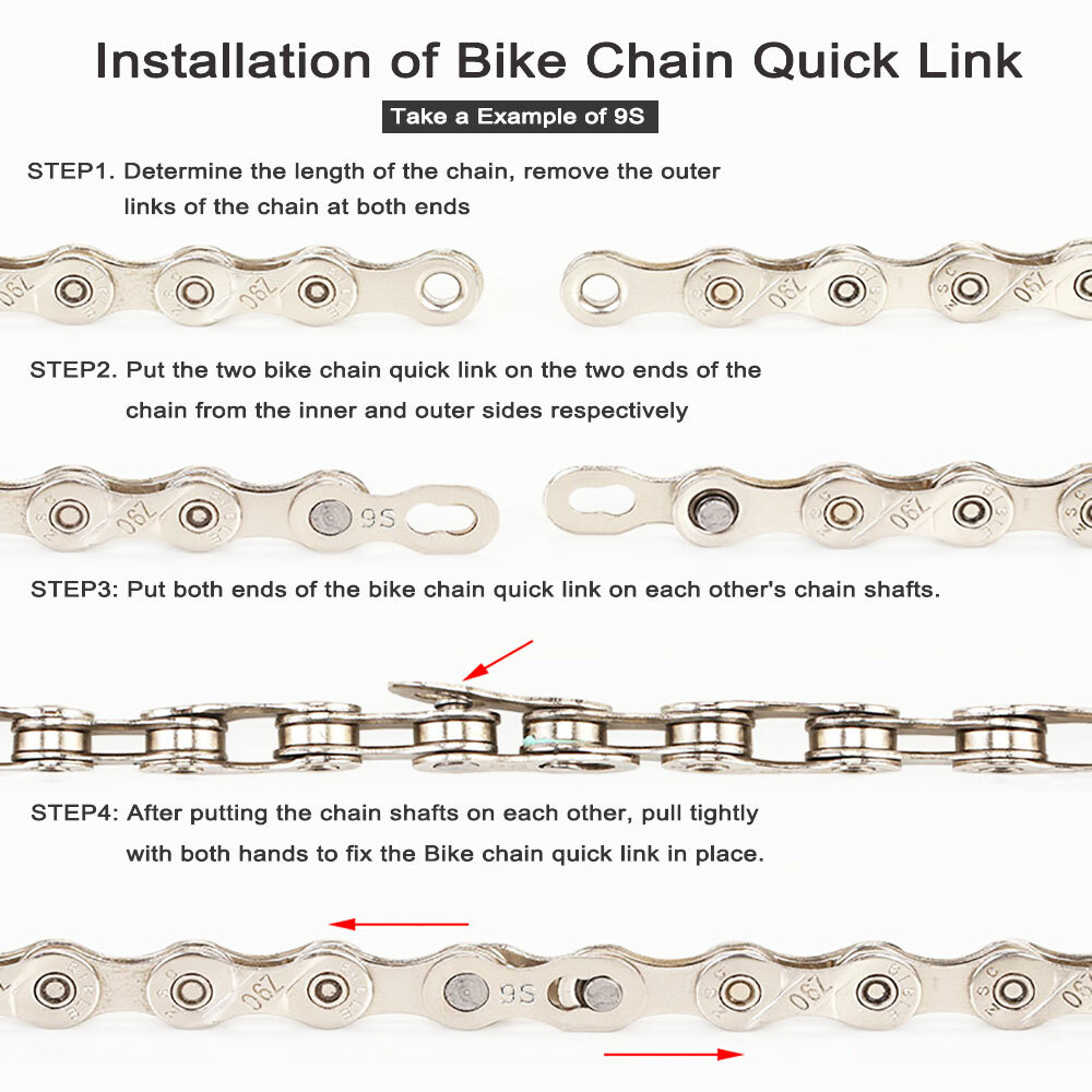 6/7/8/9/10/11/12 Speed Bike Chain sets with three toosl Road MTB Bicycle Chain