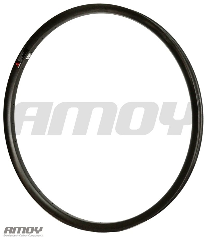 27.5er MTB Bicycle Hookless Carbon Rims Clincher Tubeless Wheels 24 28 32 Holes